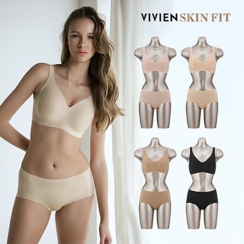 비비안 스킨핏 한줌브라 어깨끈 4세트