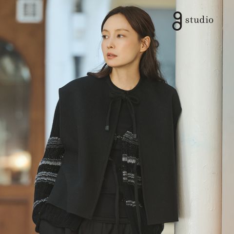 지스튜디오 25FW 울혼방 투웨이 밀링지 베스트