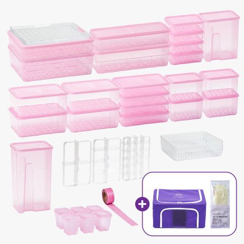 땡스소윤 냉동실 전용 밀폐용기 셰프픽세트 36종