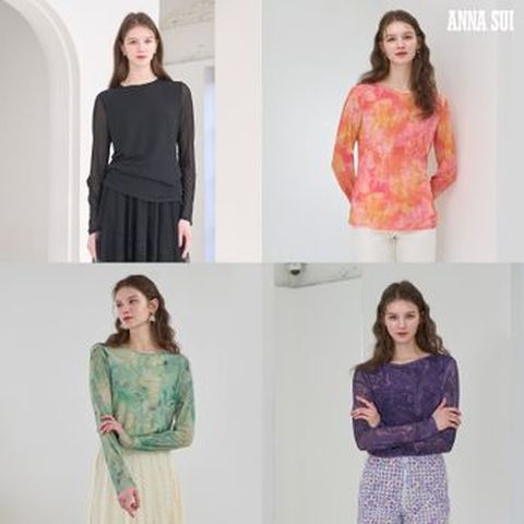 안나수이 주얼 티블라우스 2종