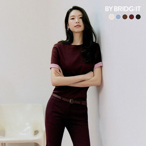 25FW 더블페이스 턴업 티셔츠 5종