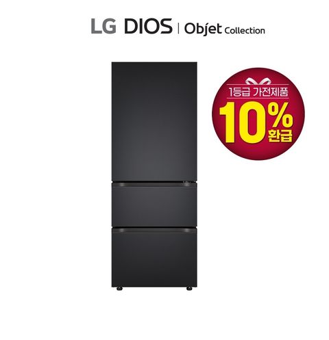 LG Fit & Max 오브제 김치톡톡 1등급 3도어 빌트인 Z330MMMF11