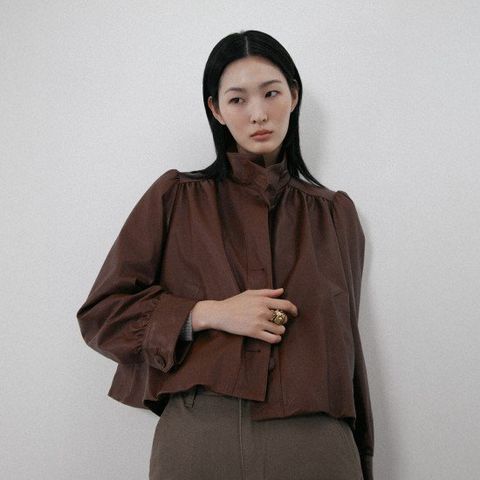 르네크루 25FW 이태리 램스킨 셔링 재킷