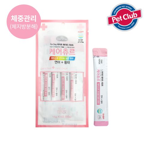 데이스포 케어츄르 연어황태 15gX4개입/강아지츄르