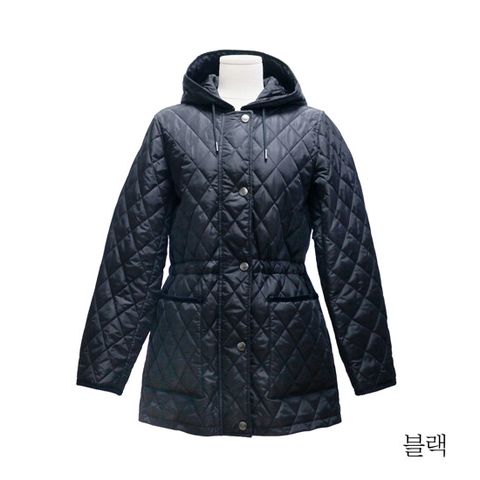 버버리 스트링 후드 퀼팅재킷