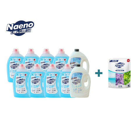 나에노 세탁세제(3L) 8통+럭스소프트 섬유유연제(3L)2통+리필1개