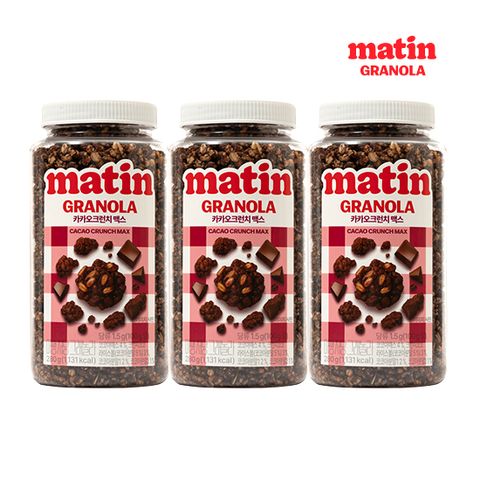 마땡 저당 그래놀라 카카오크런치 맥스 280g*3병