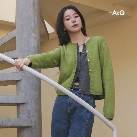 더엣지 25FW 폭스울 혼방 가디건 3종