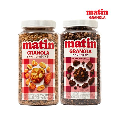 시그니처 280g*1병+카카오크런치 맥스280g*1병