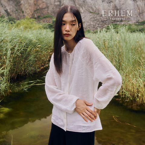 [25 NEW] 에르헴 25FW 캐시미어100 자카드 니트 가디건 2종