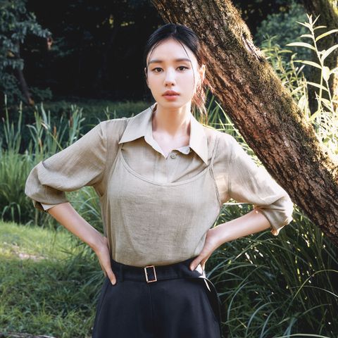 [최초가 79,900원]셀렙샵 에디션 25FW 레이어드 블라우스 세트