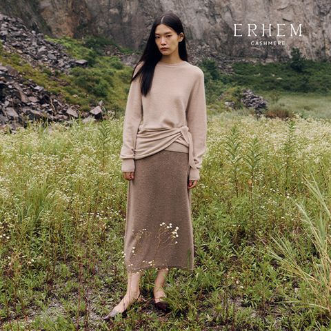 [방송중 앱3만▼] 에르헴 25FW 캐시미어 블렌드 글리터 니트스커