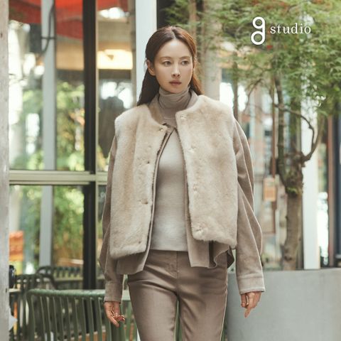 지스튜디오 25FW 메리노울 블렌드 메탈 풀오버