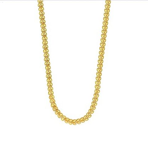 ◎ 24K 골드 로얄 리프 목걸이