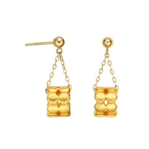 ◎ 24K 골드 듀얼링 귀걸이