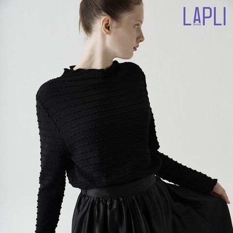 라플리 25FW 플리츠 버블 블라우스