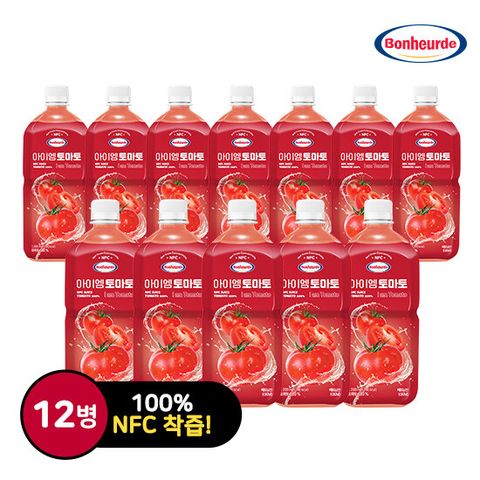 [보넬드]아이엠 토마토주스 12병(1000ml x 12병)