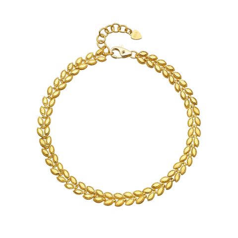 ● 24K 골드 로얄 리프 팔찌