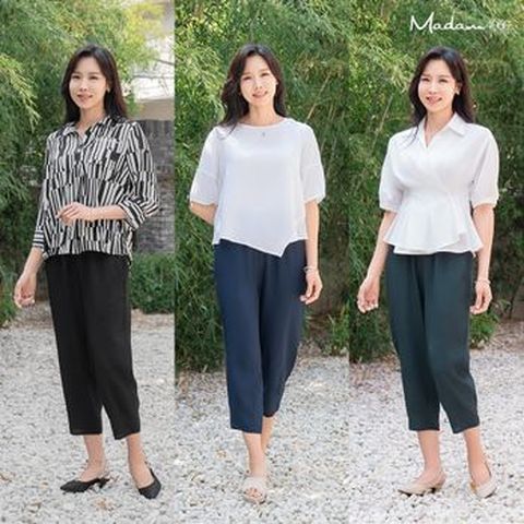 마담4060 풍기인견80 팬츠 3종