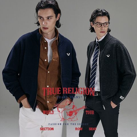 트루릴리전 25FW 남성 NEW 니트 집업 가디건