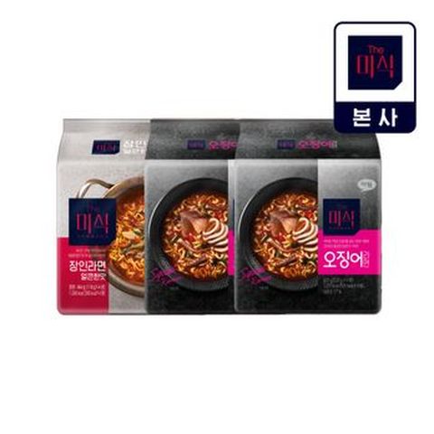 더미식 오징어라면 8개+장인라면 얼큰한맛 4개