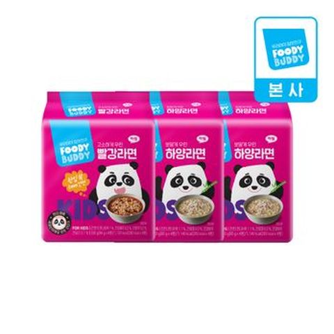 푸디버디 하양라면 8개+빨강라면 4개
