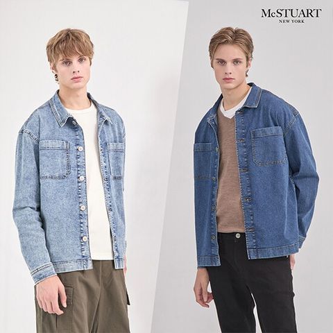 맥스튜어트 25FW 슈퍼스트레치 남성 데님 자켓 2종