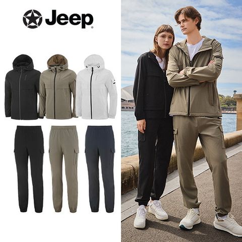 O JEEP 남성 우븐셋업 2종(자켓+팬츠)