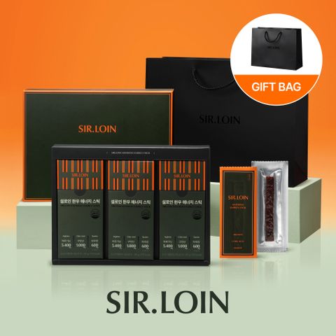 설로인 한우 에너지 스틱 45g X 3박스 1세트/ 한우육포