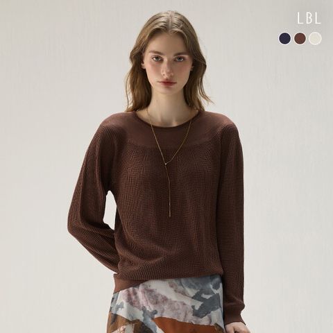 ○(런칭가 89,900원)25FW 시스루블록 홀가먼트 롱슬리브 니트3종