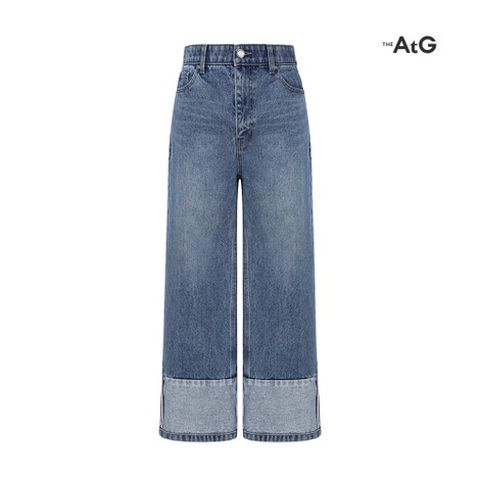 [2만원인하] 더엣지 25SS 롤업 디테일 데님팬츠