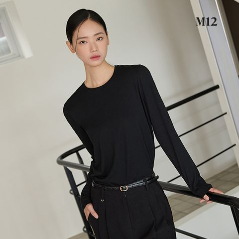 M12 25FW 여성 코튼모달스판 티블라우스 5종