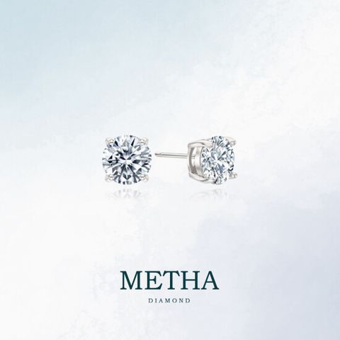 메타다이아몬드 실버925 1캐럿 모이사나이트 귀걸이 1종(총 2.0ct)