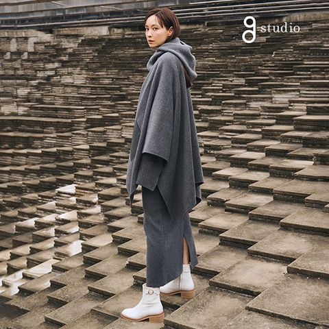 25FW 캐시미어 울 블렌드 니트 스커트