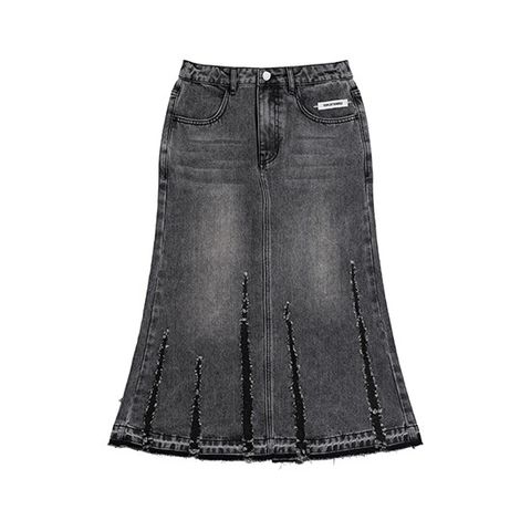 ○25 NEW 쉐도우 크렉 데님 스커트