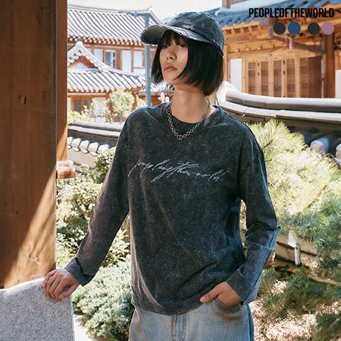 ○ 25FW NEW 시그니처 오션 가먼트 긴팔 티셔츠 2종