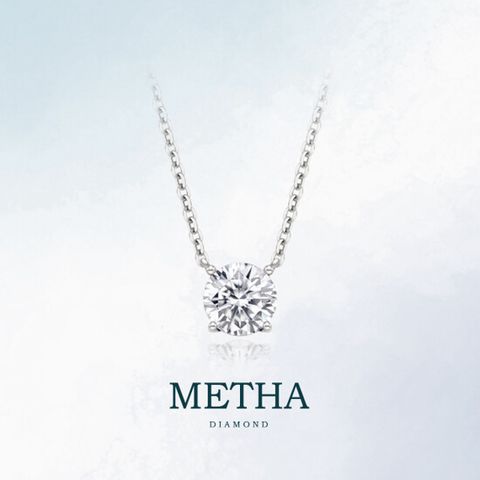 메타다이아몬드 실버925 2캐럿 모이사나이트 목걸이 1종