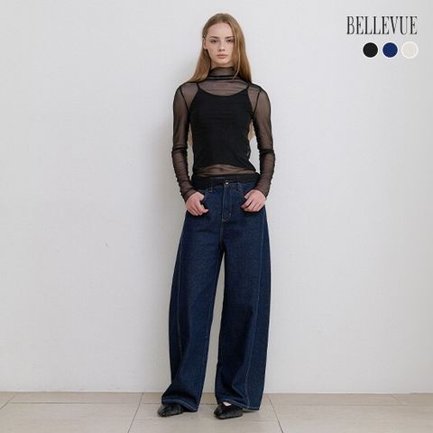 25NEW U핏 커브드 데님팬츠 + 벨트 SET