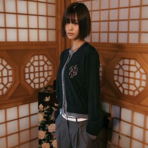 피플오브더월드 레이어드 메리노 울100 가디건