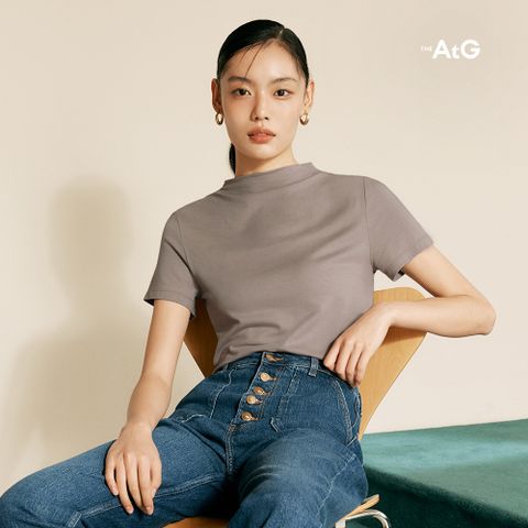 [론칭가 59,900원] 더엣지 하프슬리브 모달 티블라우스 5종