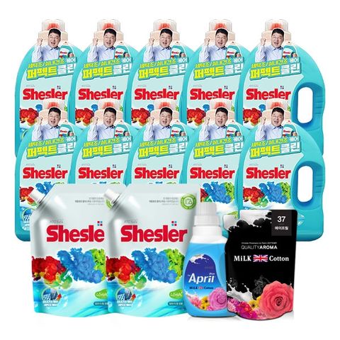 [방송에서만 무료체험] 쉬슬러 퍼펙트클린 에이프릴 액체세제+섬유유연제 (대박구성)