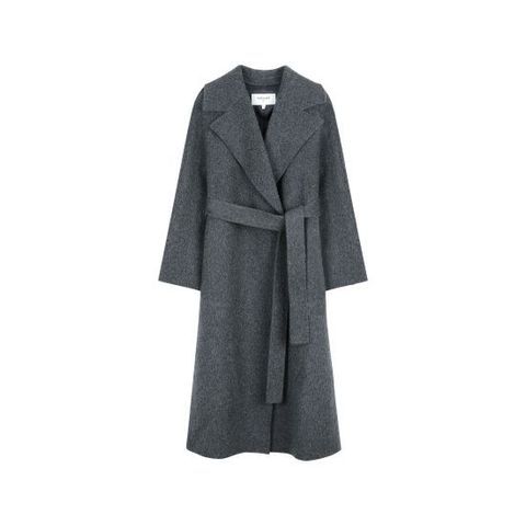 ◎[LBL X NICE CLAUP] 25FW 울실크 블렌드 벨티드 코트