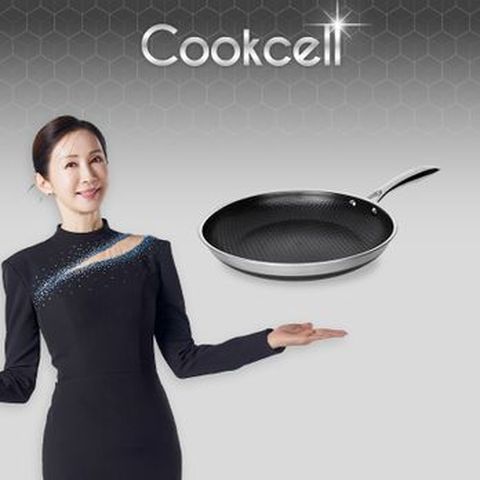 전인화의 블랙큐브 쿡셀 홀로그램 큐브 프라이팬 28cm