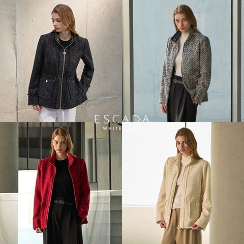 O ESCADA 25FW 여성 트위드 자켓