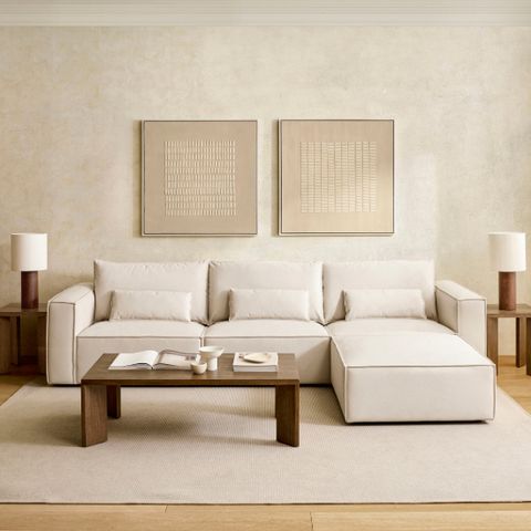 캄포 패밀리소파 4인+스툴