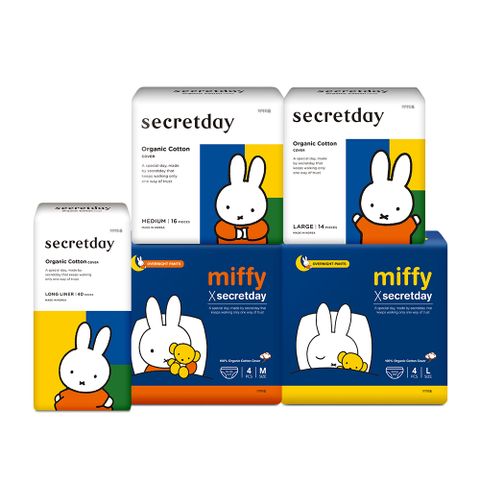 미피 유기농 생리대 모음 /팬티라이너/오버나이트/소형/중형/대형