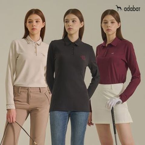 아다바트 여성 기모 카라티셔츠 3종