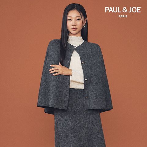 25FW 울 블렌딩 홀가먼트 판초 케이프 가디건