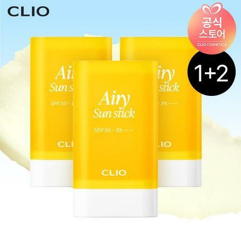 [NH카드5%할인]클리오 에어리 선스틱 본품 총 3개 (1+1+1)