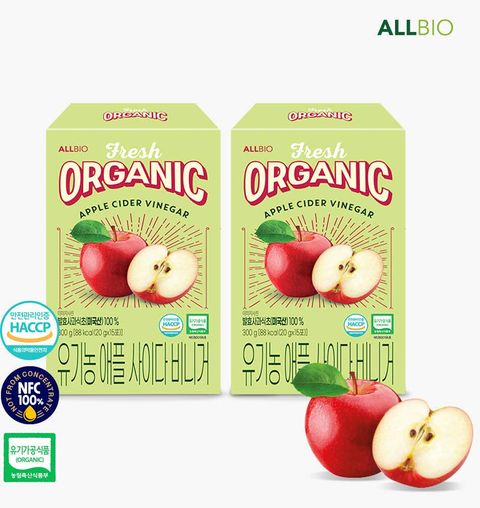 [올바이오] 유기농 애플사이다비니거 애사비 2박스 (총 30포)
